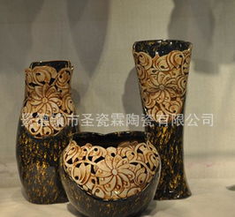 匠心獨(dú)具的家居美學(xué) 批發(fā)供應(yīng)創(chuàng)意陶藝三件套花瓶擺件詳解